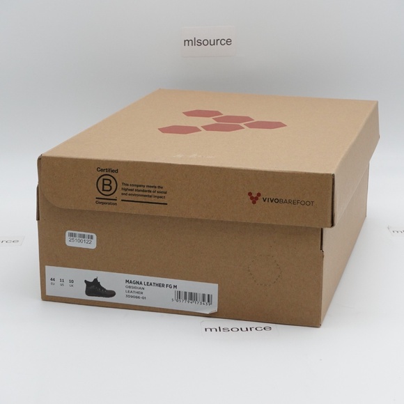 NEW VivoBarefoot Men's Magna Leather FG Barefoot Hiking Boots 309086-01 Obsidian - Picture 10 of 13